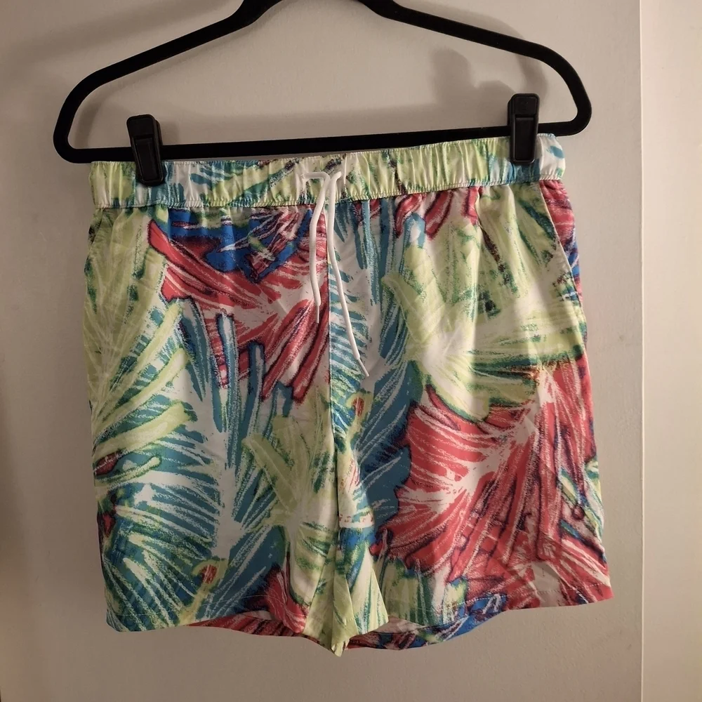 Reel Legends Multicolor Tropical Women's Athletic Shorts